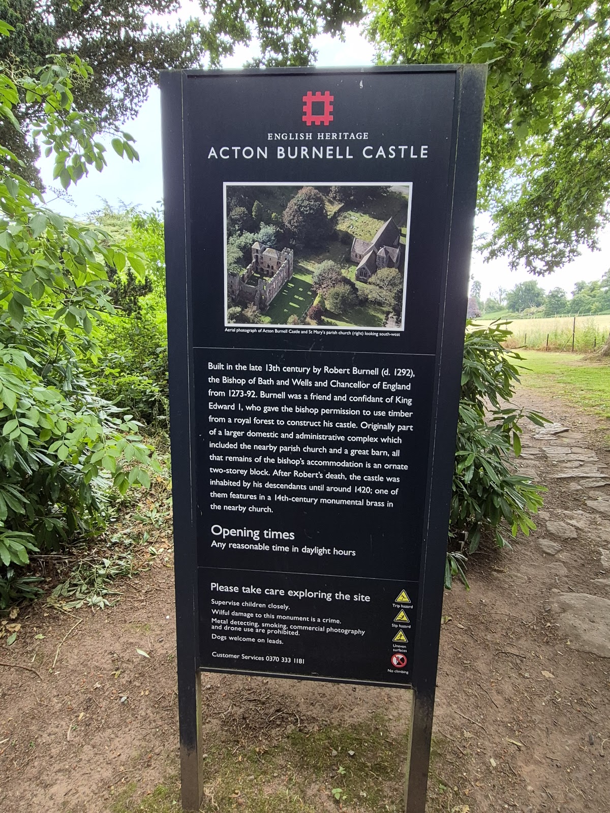 Acton Burnell Castle, further view