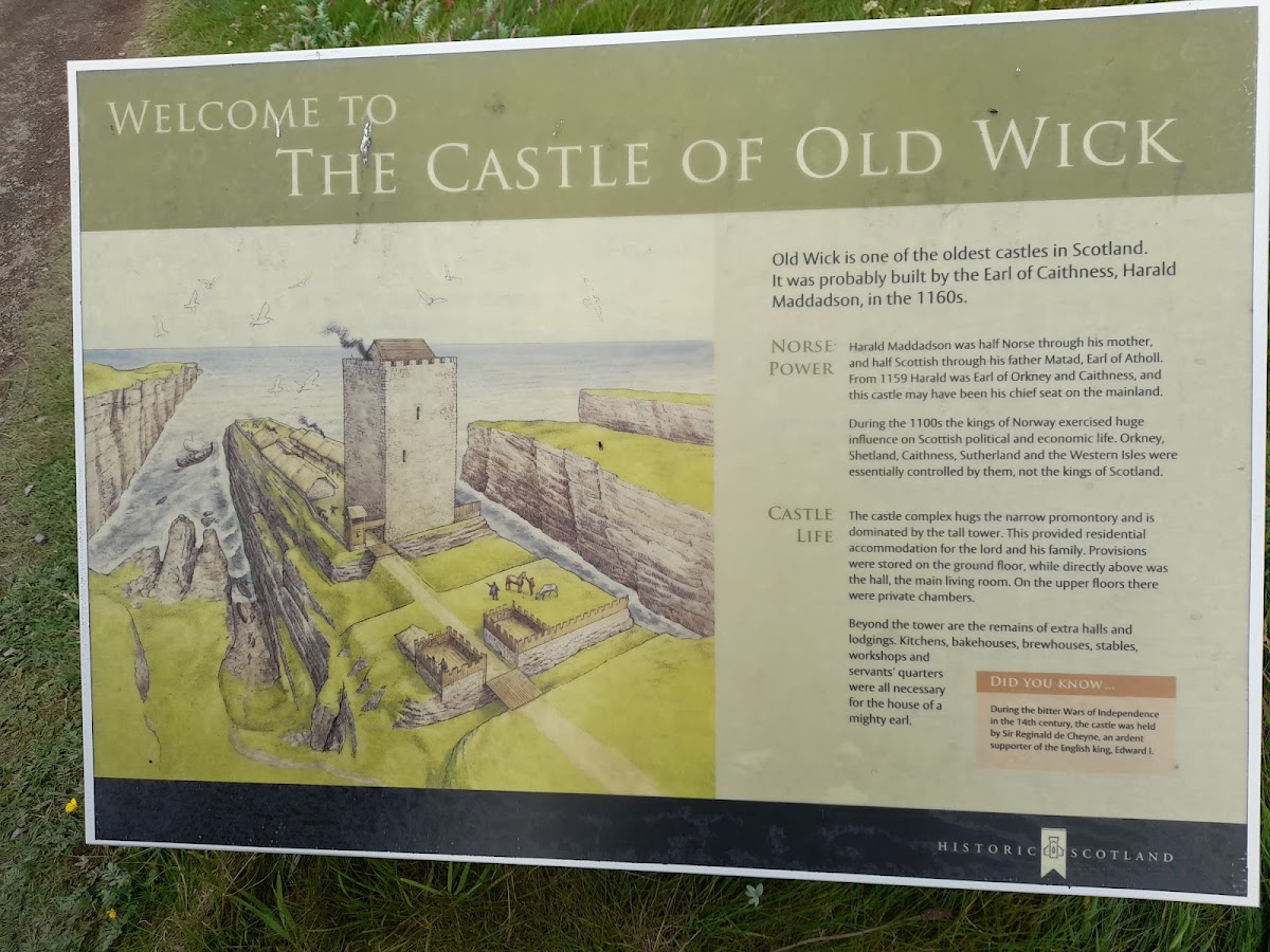Castle of Old Wick, further view
