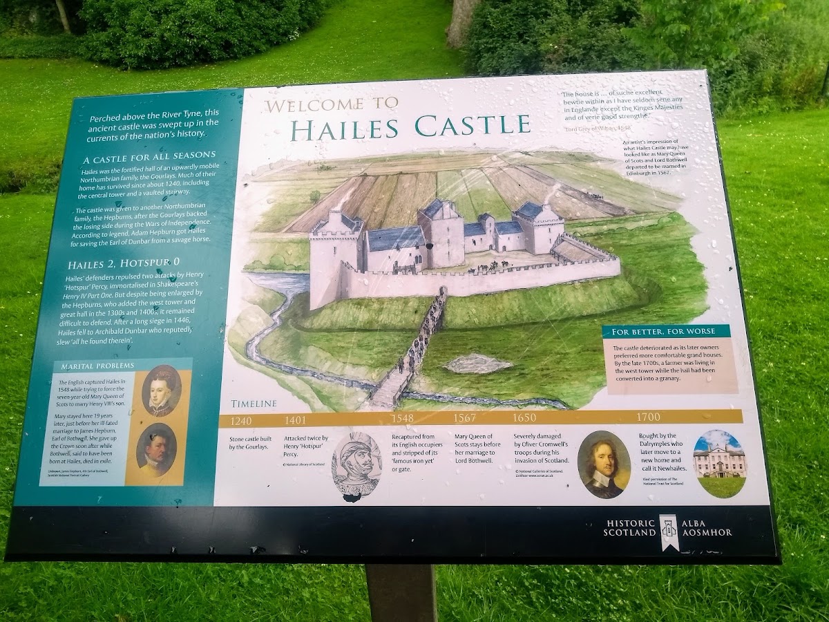 Hailes Castle, further view