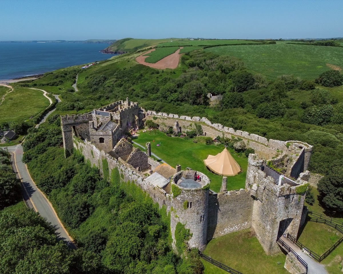 Manorbier Castle, further view