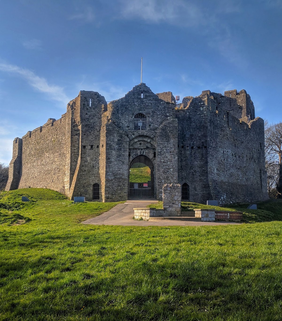 Oystermouth Castle, further view